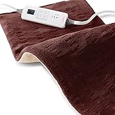 Sunbeam XL Back, Neck, and Shoulder Heat Therapy, 12 x 24 with Auto Shut Off, 6 Settings, Machine-Washable, Comfortable Micro