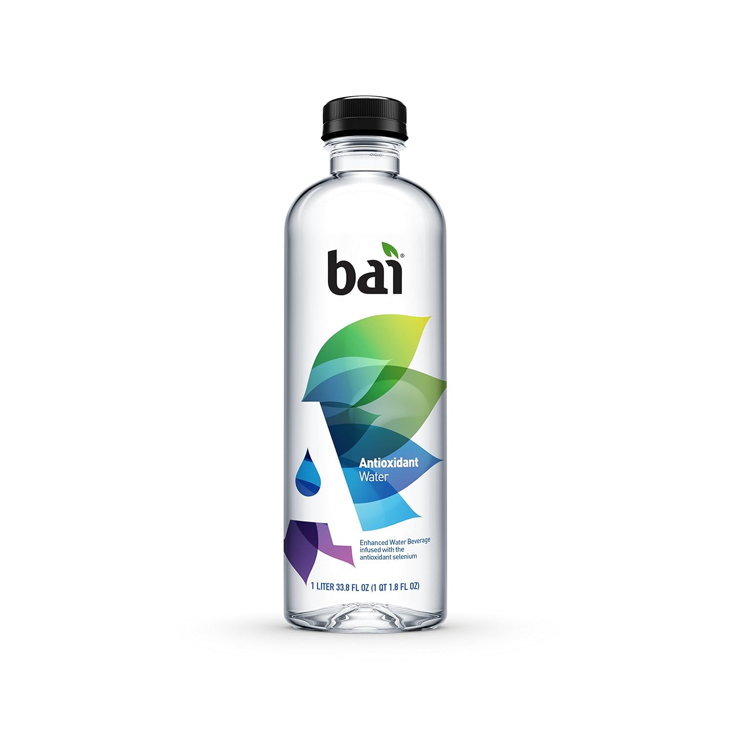 Bai Antioxidant Water, Alkaline Water, Infused with the Antioxidant Mineral Selenium, Purified Water with Electrolytes added for Taste, pH Balanced to 7.5 or Higher, 33.8 Fluid Ounce, 12 Count