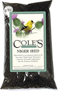 Cole's NI05 Niger Bird Seed, 5-Pound