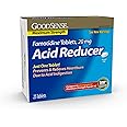 GoodSense Maximum Strength Famotidine Tablets, 20 mg, Acid Reducer for Heartburn Relief