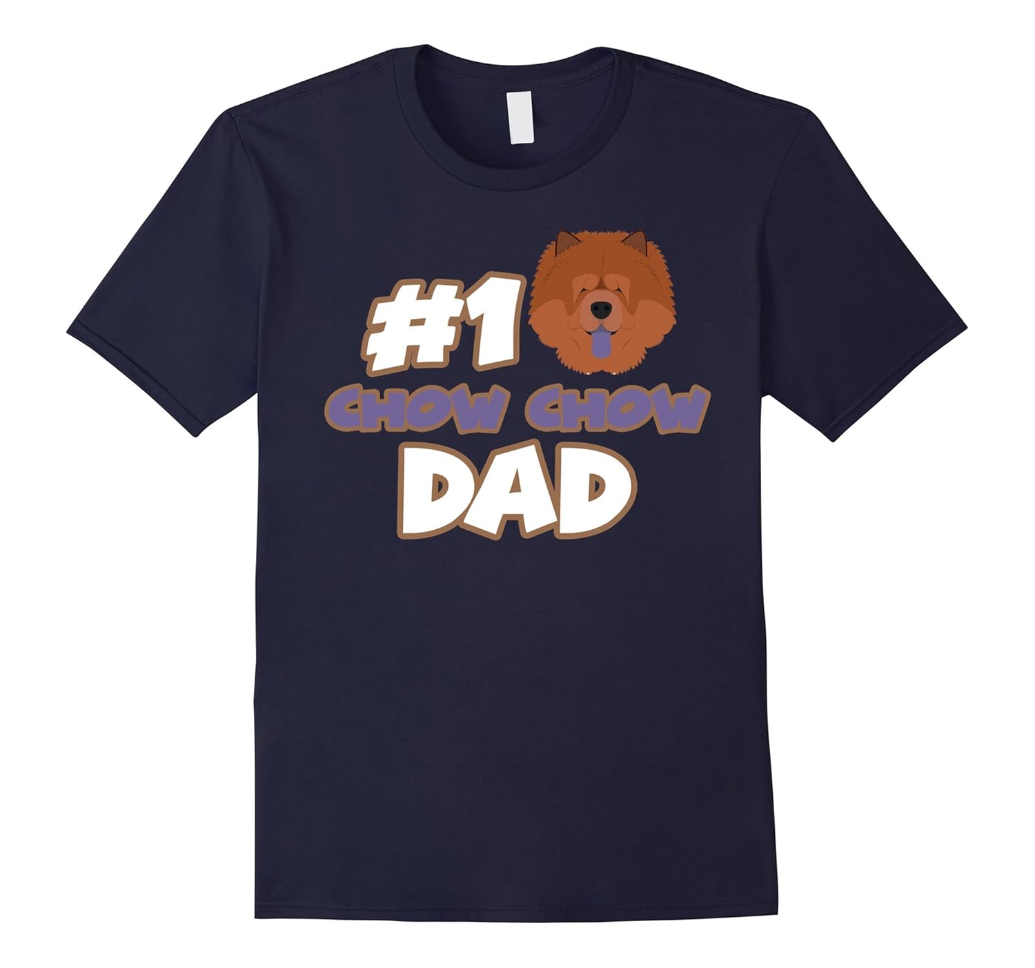 #1 Chow Chow Dad Funny Love Shirts-Art