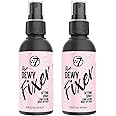 W7 The Fixer Makeup Setting Spray - Dewy Finish - Long-Lasting, Ultra-Fine Formula - Cruelty Free and Vegan - 2 Pack