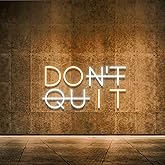 Don't Quit LED Neon Sign for Wall Decor, DO IT LED Neon Lights Party Decorations, USB Powered Switch LED Neon Lights lighting