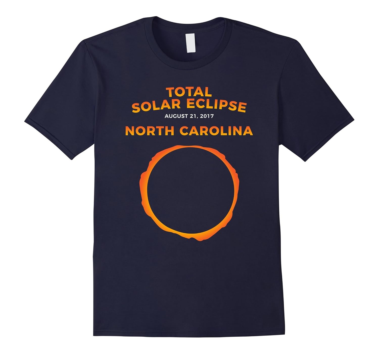 2017 Solar Eclipse T Shirt North Carolina Tee-Art