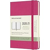 Moleskine 18 Month 2020-2021 Weekly Planner, Hard Cover, Pocket (3.5" x 5.5") Bougainvillea Pink