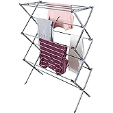 Honey-Can-Do Oversize Collapsible Clothes Drying Rack DRY-09066 Silver, 50 lbs