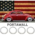 PORT-A-WALL 15" White Tire Wall Portawall Insert Trim Set 4pcs …