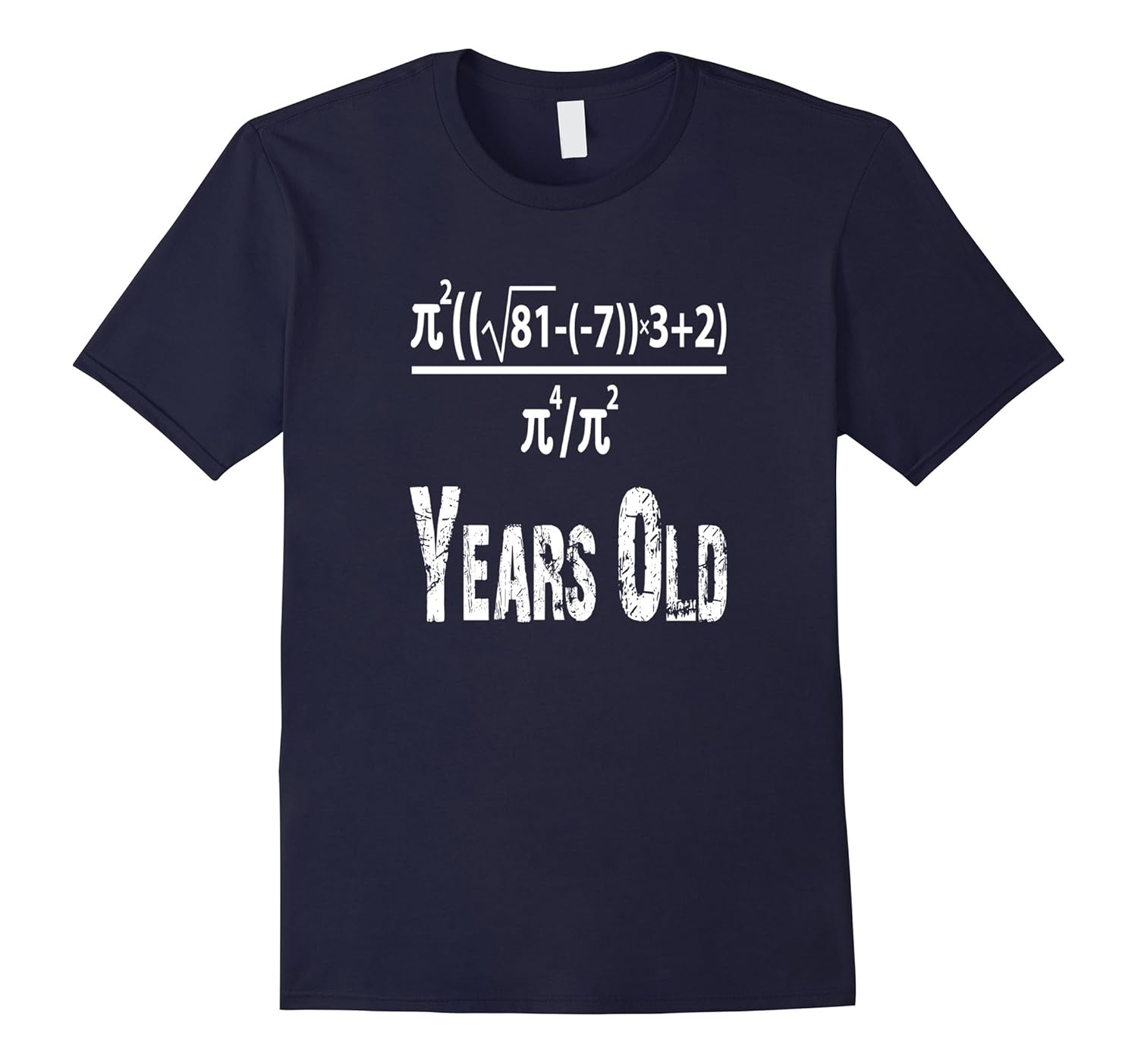 50 Years Old Algebra Equation Funny 50th Birthday Math T-Shi-CL