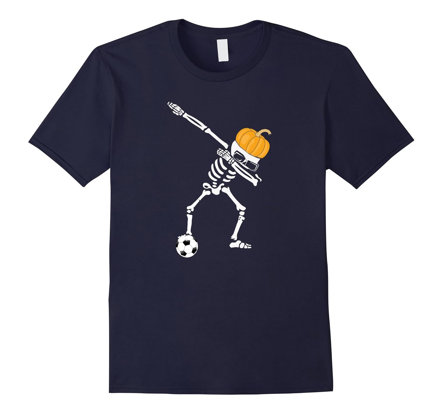 Funny Dabbing Dab Dance Soccer Ball Halloween Tshirt Pumpkin-T-Shirt