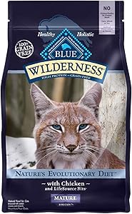 Blue Buffalo Wilderness High Protein, Natural Mature Dry Cat Food, Chicken 5-lb