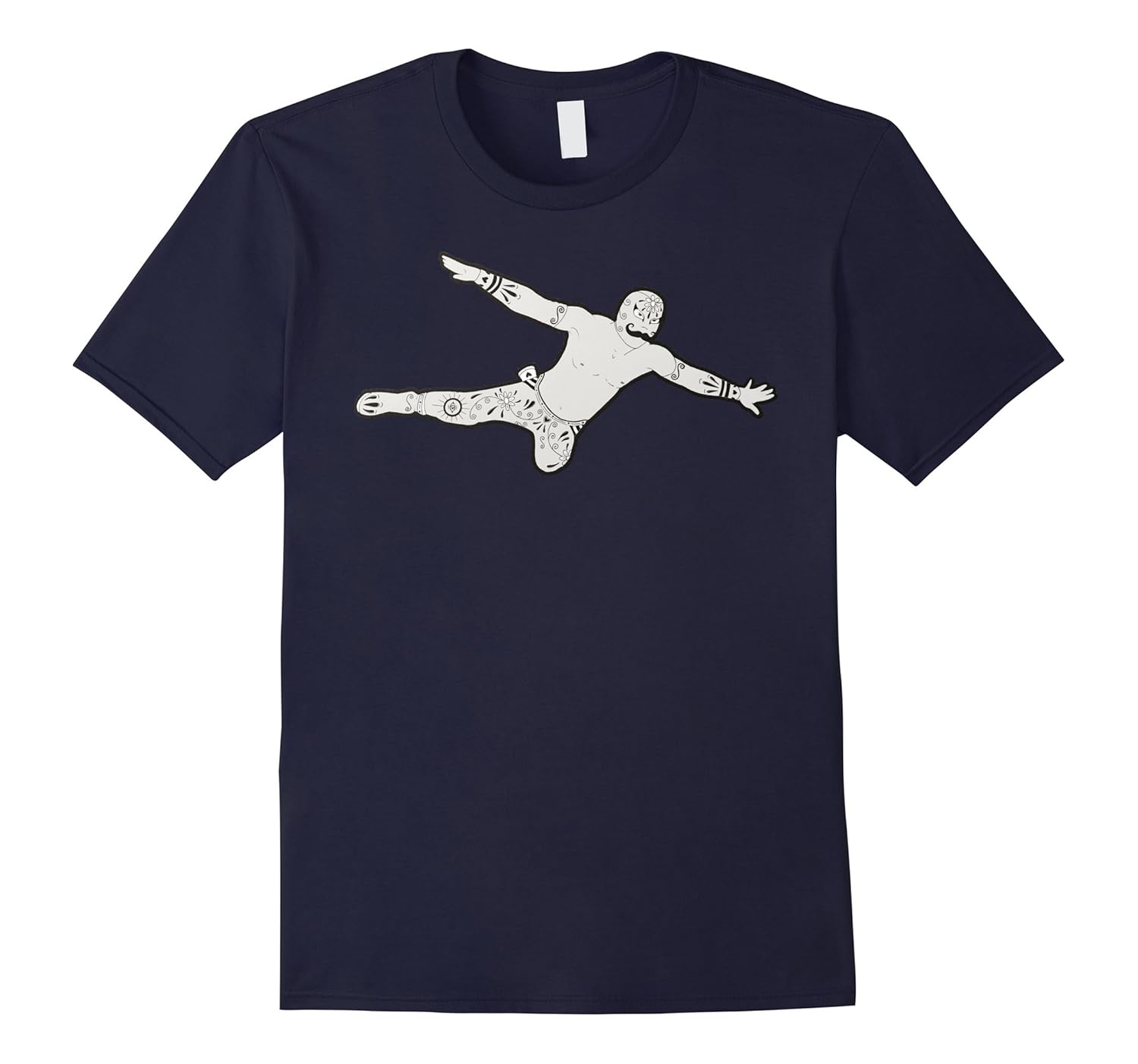 Mexican Wrestling Tees: Flying Acrobatic Luchador T-Shirt-Art