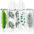 Yoande 4 Pack Car Tissues Round Tube Tissues Box with Facial Tissue Bulk Car Tissue Holder Car Tissue Travel Cylinder Holder 