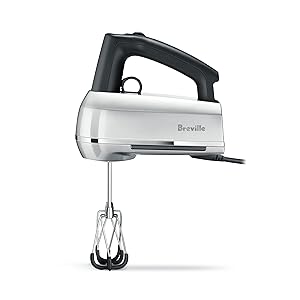 Breville BHM800SIL Handy Mix Scraper Hand Mixer, Silver