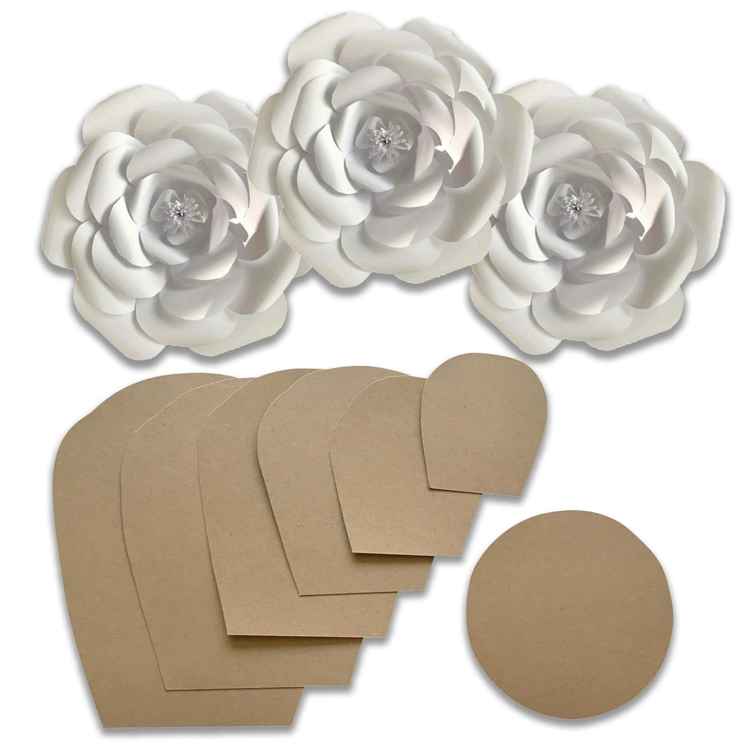 Amazoncom Paper Flower Template Kit Make Your Own Paper Flowers