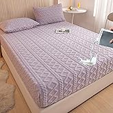 Elastic Bed Sheets, Elastic Bedsheets Queen/King/Full/Double Size, Luxury Waterproof Breathable Mattress Protector Covers (Pu