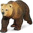 Safari Ltd. Grizzly Bear Figurine - Detailed 4.7" Plastic Model Figure - Fun Educational Play Toy for Boys, Girls & Kids Ages