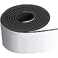 Neoprene Foam Strip Roll by Dualplex, 4" Wide x10' Long 1/16" Thick, Weather Seal High Density Stripping with Adhesive Backin