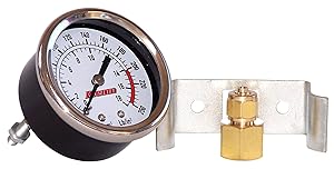 Kleinn Air Horns 1021 Dash Mount Air Pressure Gauge