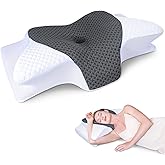 SAHEYER Neck Pillow, Slow Rebound Memory Foam Side Sleeper Pillow, 2 in 1 Ergonomic Pillow for Neck and Shoulder, Neck Suppor