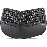 Perixx PERIBOARD-613B Compact Wireless Ergonomic Split Keyboard with Dual 2.4G and Bluetooth Mode - Compatible with Windows 1