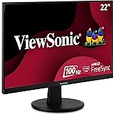 ViewSonic VA2247-MH 22 Inch Full HD 1080p Monitor with 100Hz, FreeSync, Ultra-Thin Bezel, Eye Care, HDMI, VGA Inputs for Home