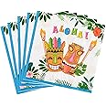 WERNNSAI 50PCS Hawaiian Luau Napkins - Tropical Tiki Themed Party Supplies Disposable Aloha Paper Napkins for Birthday Summer