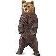 Safari Ltd. Grizzly Bear Figurine - Hand-Painted, Lifelike 4.2" Model Figure - Fun Educational Toy for Boys, Girls & Kids Age