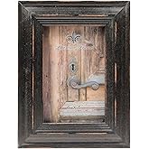 Lawrence Frames 4x6 Weathered Black Wood Picture Frame