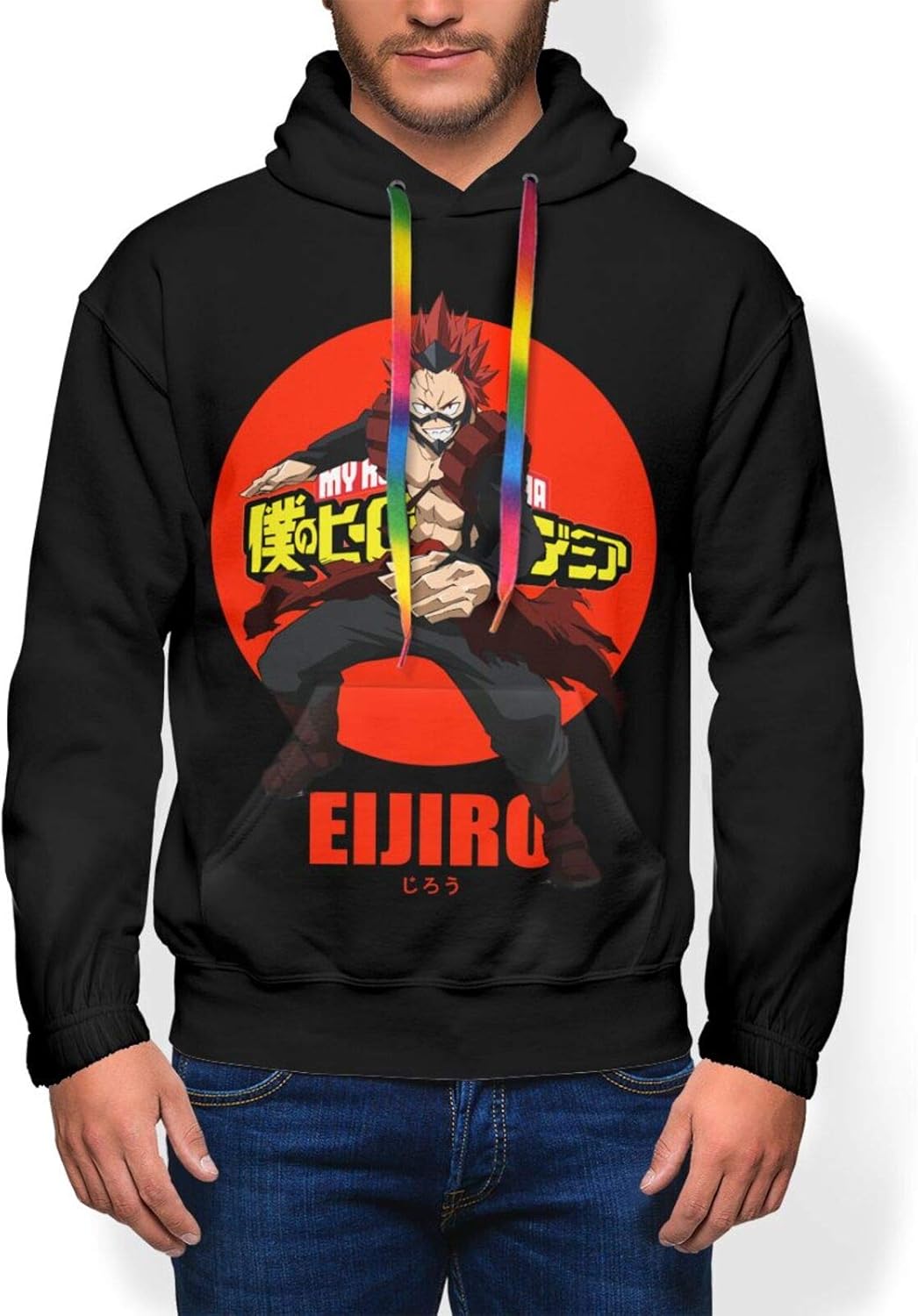 Gintamade Men's Fleece Hoodie Kirishima Eijiro My Hero Academia ...