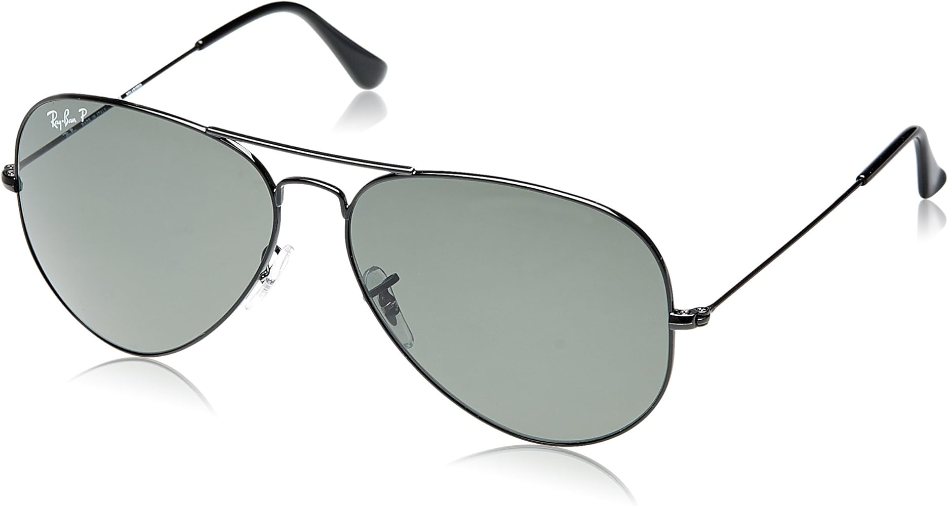 Amazon Com Ray Ban Rb3025 Aviator Sunglasses 002 58 Black Green Polarized Lens 62mm Shoes