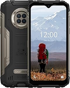 Rugged Phone Unlocked DOOGEE S96 Pro 8GB+128GB Infrared Night Vision Helio G90 Octa Core Waterproof Android Phone, 48MP+20MP, 6.22" + Global 4G LTE GSM AT&T T-Mobile Dual SIM Phone 6350mAh（Black）