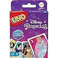 Mattel Games UNO Disney Princesses Card Game for Kids & Family Nights, Themed Deck & Special Rule for 2 to 10 Players