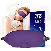 Mavogel Cotton Sleep Eye Mask - Breathable Light Blocking Sleep Mask, Soft Comfortable Night Eye Mask for Men Women, Eye Cove