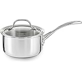 Calphalon Tri-Ply Stainless Steel 1-1/2-Quart Sauce Pan with Cover