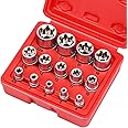 SEDY 14-Piece E-TORX Socket Set - Premium Female Torx Socket Set, Ultimate Star Socket Set, Torque Socket Set, External Torx 