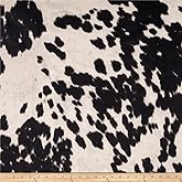 Udder Madness Cow Upholstery Black, Fabric by the Yard