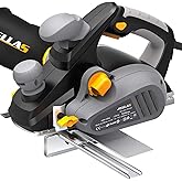 Electric Planer, JELLAS 7.5-Amp 16500 Rpm Power Hand Planer, 3-1/4 Inch Cut Width, Dual-dust out System, Dual-handle Design, 