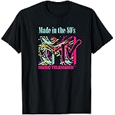 Mademark x MTV - The official MTV Logo with abstract funky new Wave Lines T-Shirt