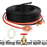 HEATIT JHSF 30ft Self-Regulating Pipe Heat Tape for Pipe Freeze Protection, Energy-Saving, Heat Cable for Water Pipes, Pipe H