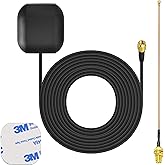 Bingfu Waterproof Active GPS Navigation Antenna Adhesive Mount SMA Male GPS Antenna with 15cm 6 inch U.FL IPX IPEX to SMA Fem