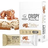 Genius Gourmet Crispy Protein Treat, Salted Caramel, Keto Snack, Low Carb, Low Sugar & Gluten Free, Protein Snacks for Adults