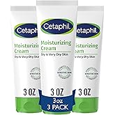 Cetaphil Face & Body Moisturizer, Hydrating Moisturizing Cream for Dry to Very Dry, Sensitive Skin, NEW 3 oz Pack of 3, Fragr