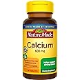 Nature Made Calcium 600 mg with Vitamin D3, Dietary Supplement for Bone Support, 60 Tablets