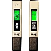 Divolight [pH and TDS & EC Tester kit] pH Meter Digital Accuracy 0.01 Lab Pen Type and 3-in-1 TDS and EC Meter, PPM and µS Me