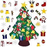 Fayoo DIY Felt Christmas Tree with 30pcs Ornaments, Xmas Gifts for Kids New Year Handmade Christmas Door Wall Hanging Decorat