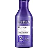 Redken Blondage Color Depositing Purple Conditioner | For Blonde Hair | Neutralizes Brass & Moisturizes Hair | With Pure Viol