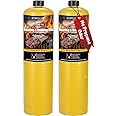 KookCook 14.1oz MAPP Gas,99.99% High Purity Propylene Equal to MAP PRO Gas Hotter than Propane,No Propane Odor Cooking Searin