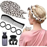 Heatless Curls Overnight Hair Curlers to Sleep in Heatless Curling Rod Set No Heat Hair Curls for Long Hair Women All Hair Ty