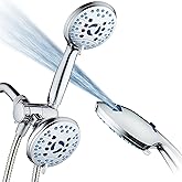 AquaCare As-Seen-On-TV High Pressure 48-setting Rain & Handheld 3-way Shower Head Combo - Anti-clog Nozzles/Tub, Tile & Pet P