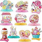 10 Pieces Candyland Party Decorations Candyland Table Centerpieces Candyland Table Decorations Candyland Honeycomb Centerpiec